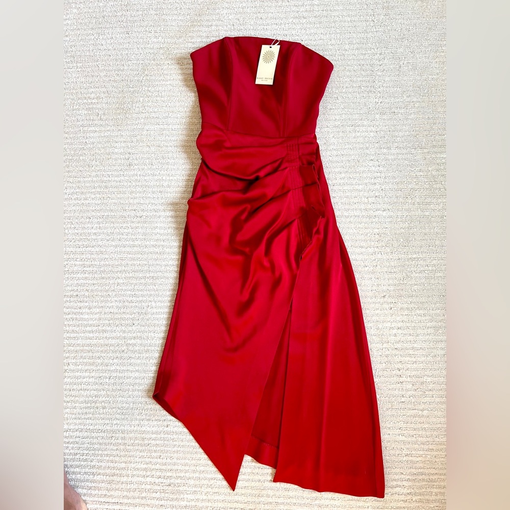 Ramy Brook Carmen Asymmetric Strapless Dress | Size 00 | New with 🏷️ - Picture 3 of 5